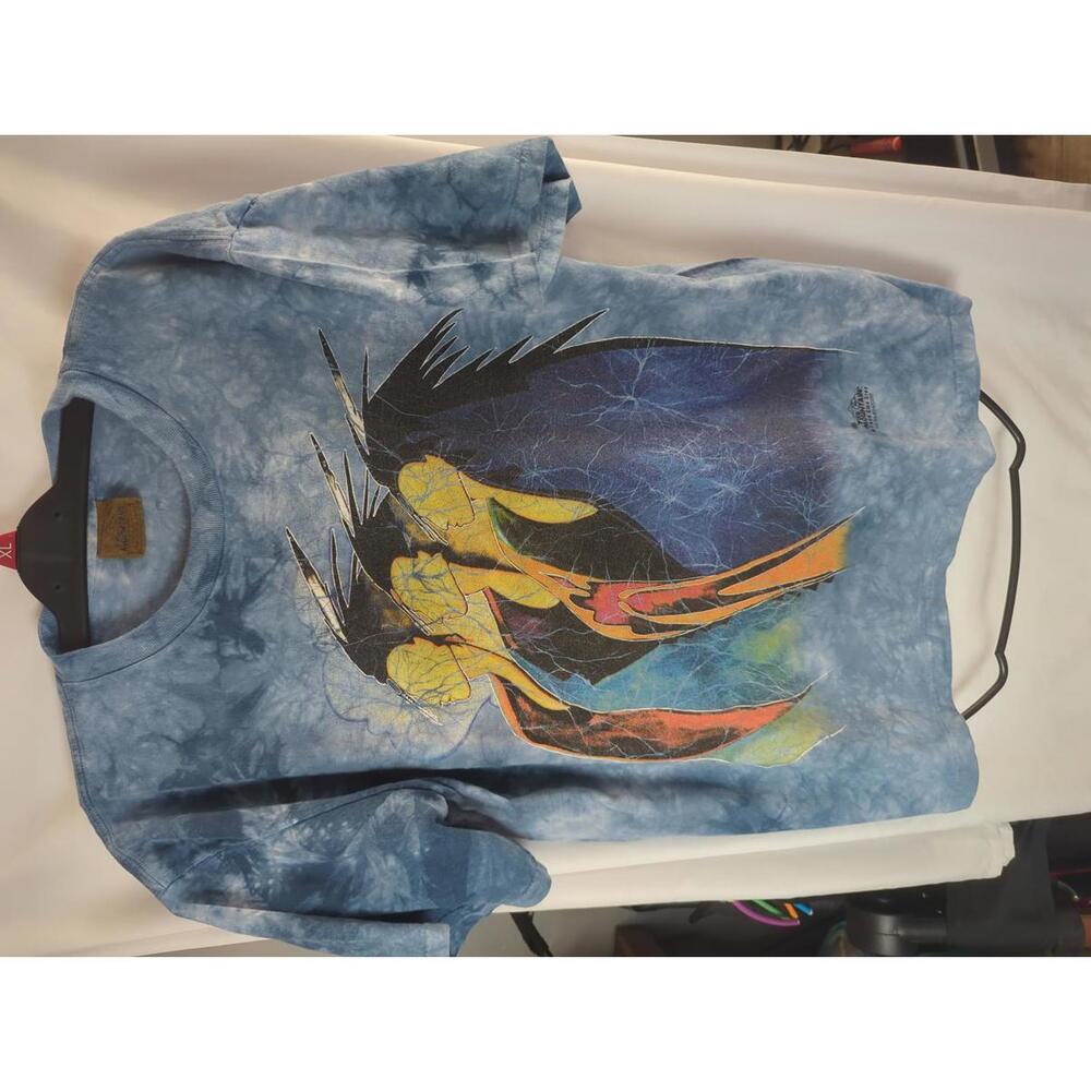 Vintage 1998 The Mountain Gina Gray Graphic Tie-Dye T-Shirt XL